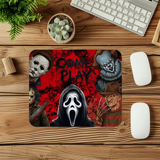Come Play Horror Mouse Pad