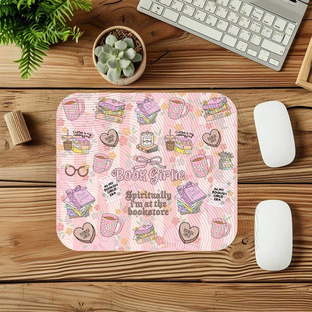 Book Girlie Mouse Pad