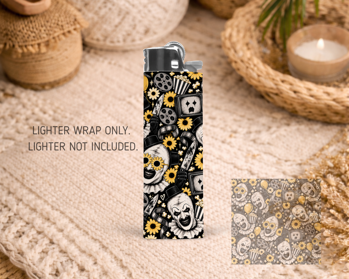 BIC Lighter Wrap #92- Terrifier Sunflower