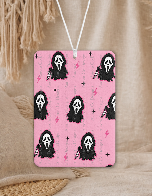 Mini Pink Lightening Ghostface - Air Freshener