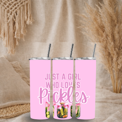 Just A Girl Who Loves Pickles - 20oz Tumbler