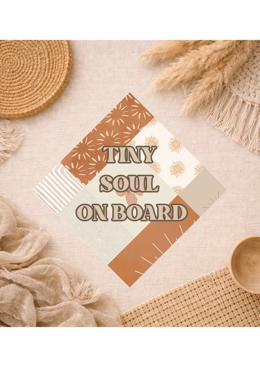 Baby On Board Car Sign - Tiny Soul