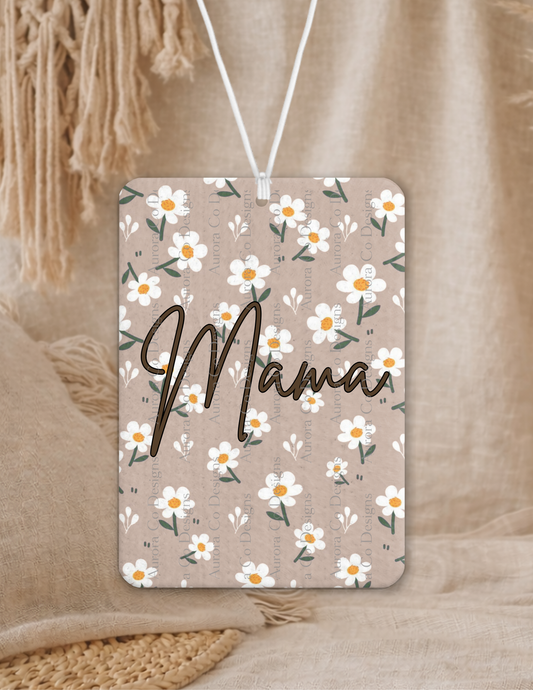 Boho Brown Daisy Mama - Air Freshener