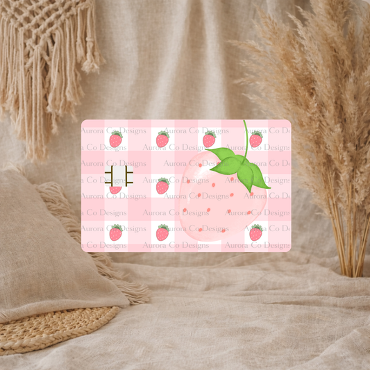 Bank Card Wrap - Strawberry
