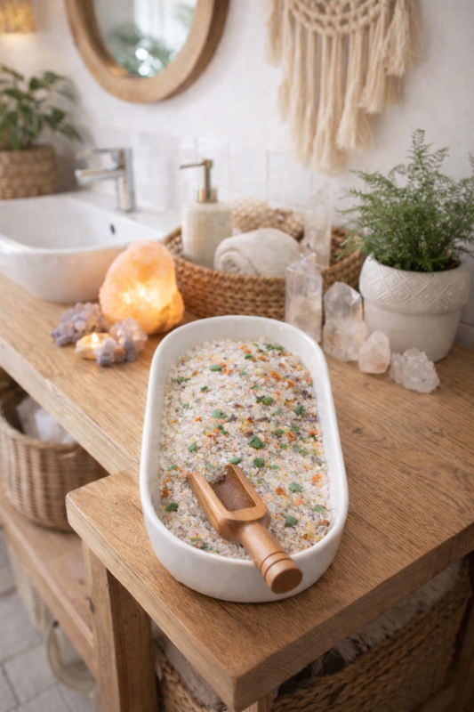 Green Aventurine Crystal Bath Salts