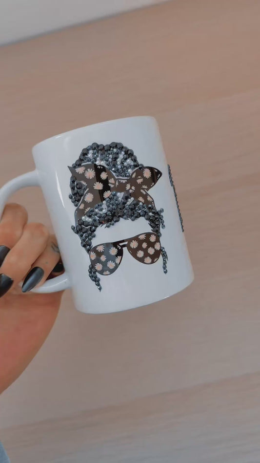 15oz Rhinestone Mug